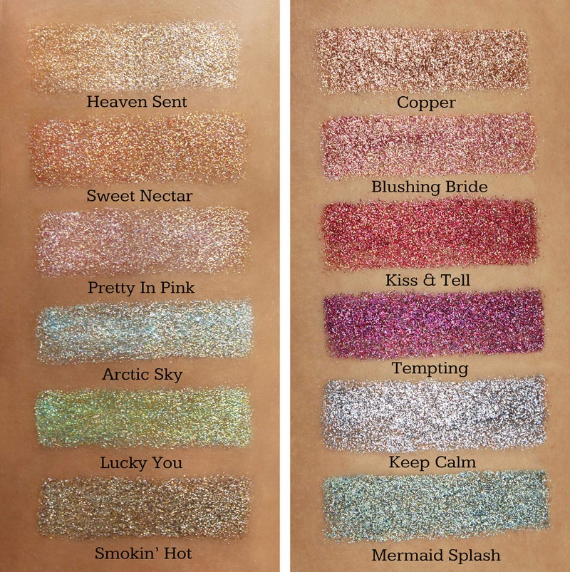 GLITTIES - Sweet Nectar - Cosmetic Extra Fine (.006") Mixed Glitter Powder - Make Up, Body, Face, Hair, Lips, Nails - (10 Gram Jar) - Image 4